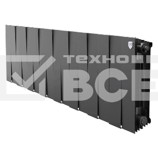 Радиатор биметаллический Royal Thermo PianoForte 300 черный - 16 секц.