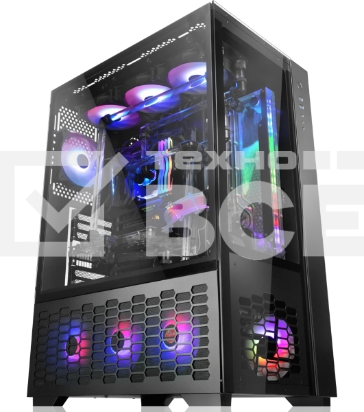 Компьютерный корпус Raijintek PAEAN PREMIUM 0R20B00208, черный, Aluminum, ATX/MICRO ATX/MINI-ITX, USB 3.0x2, Type Cx1, HD Audiox1