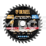 Пильный диск по дереву Denzel ф150 х 20 мм, 36 зубов, тонкий 733037, фото 1