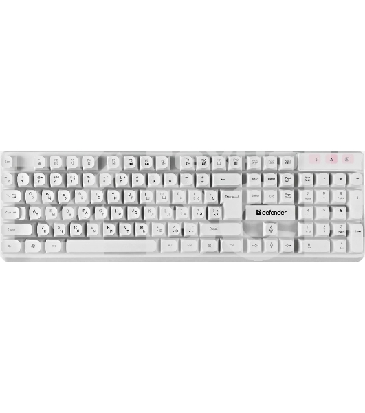 Комплект клавиатура + мышка Defender MILAN C-992 RU белый
