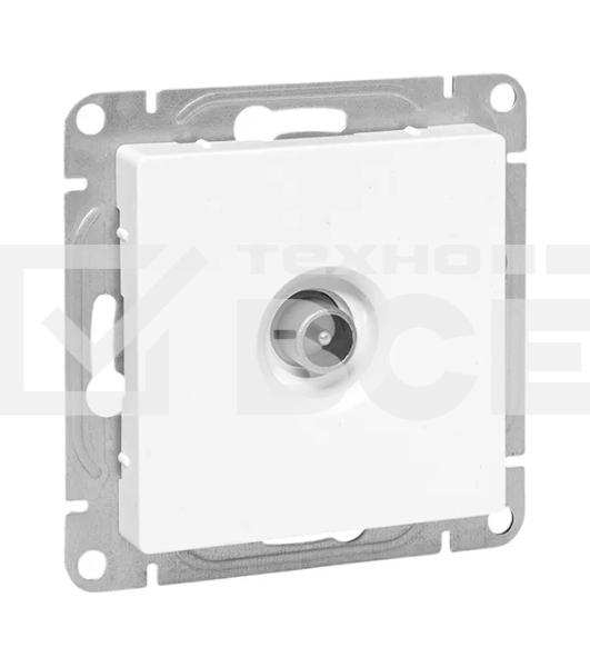 Механизм розетки TV EKF UP1-SOW-TV-3 оконечная, белый Эпика