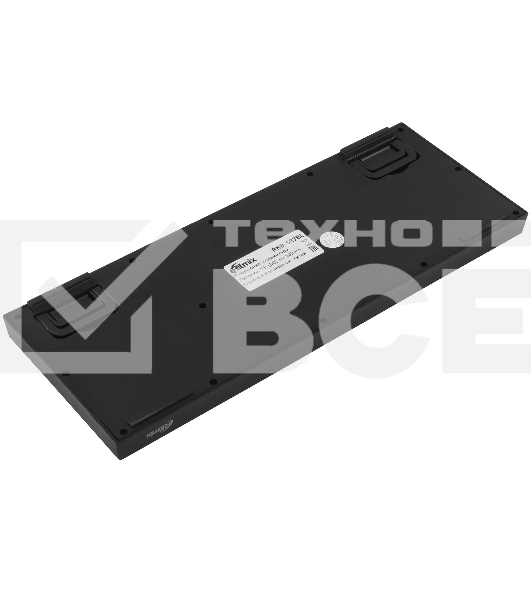 Клавиатура проводная Ritmix RKB-587BL синий-белый-оранжевый