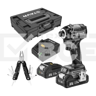 Дрель-шуруповерт СТАВР SID 18BL-200V-2K, 18 В, 2 Ач, 200 Нм, бесщеточный, ударный