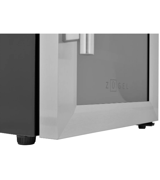 Винный шкаф ZÜGEL ZTWF182DX н/ж сталь, 46 л, 2 отсека, 18 бут.