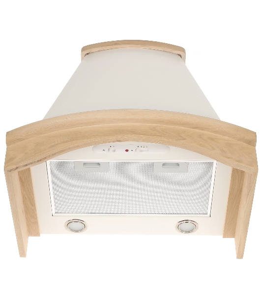 Вытяжка каминная Elikor Ротонда 60П-1000-П3Д бежевый, 60 см, 1000 куб. м/ч, 56 дБ