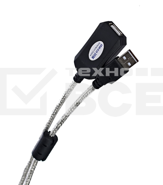 Кабель AM/AF USB2.0 10м Aopen удлинитель активный(с усилителем) USB2.0-repeater, ACU823-10M