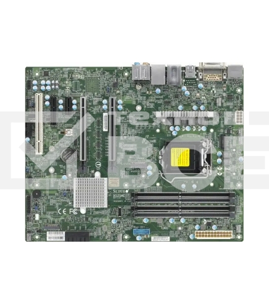 Материнская плата Supermicro MBD-X12SAE-B, LGA 1200, Intel W480, 4xDDR4, 4xSATA, 2xM.2, 3xPCIe 3.0 (x16, x16, x1), 1xDP, 1xHDMI, 1xDVI-D, 2xUSB-A 2.0, 2xUSB-A 3.2 Gen 1, 3xUSB-A 3.2 Gen 2, 1xUSB-C 3.2 Gen 2, 1x 2.5Gb LAN, 1x 1Gb LAN, 5.1, 1xCOM, ATX