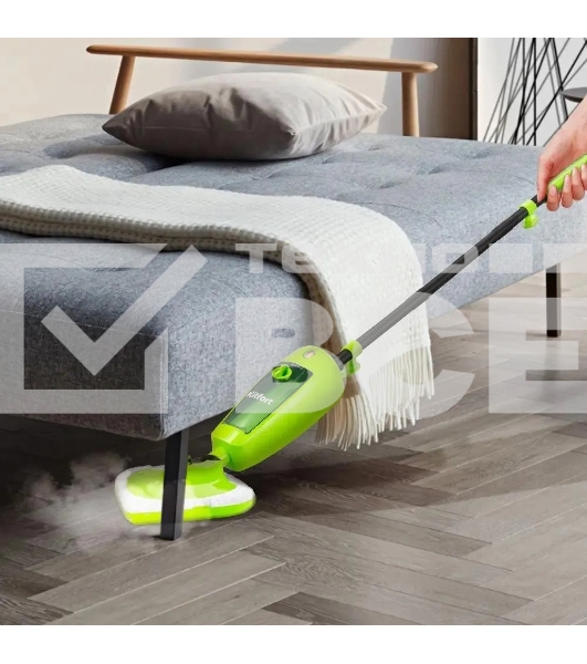 Швабра паровая Kitfort КТ-1055 1000Вт зеленый