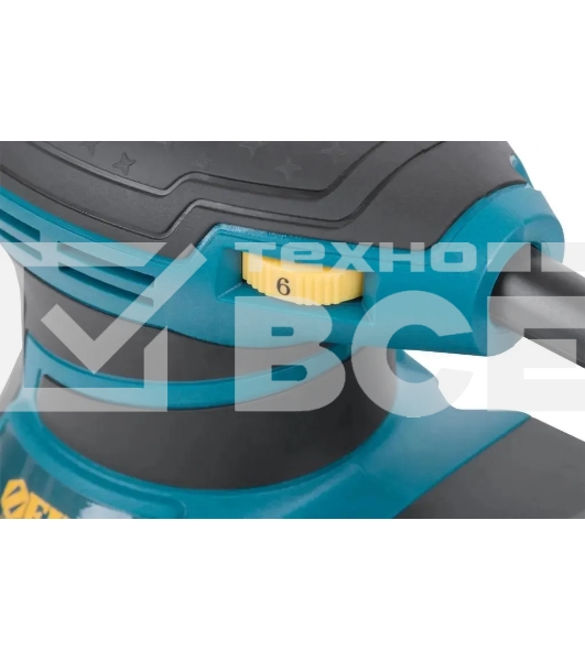 Шлифмашина эксцентриковая FIT OS-350, 350 Вт, 3000-13000 об/мин, 125 мм, 1,5 кг, липучка, пластик. контейнер, коробка