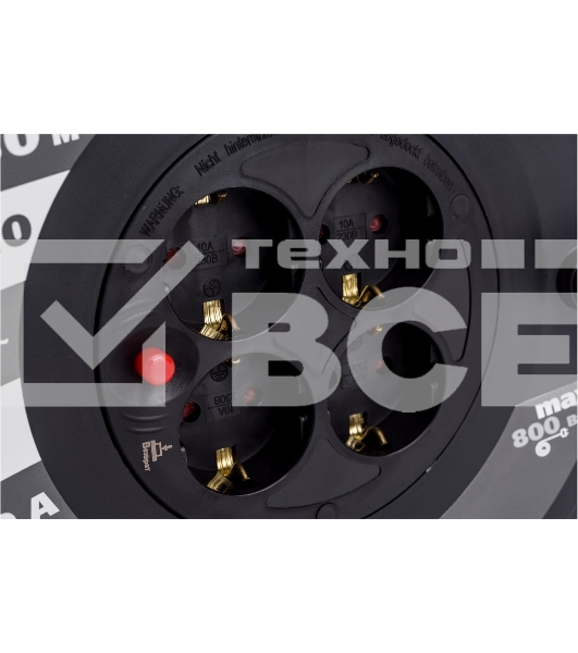 Удлинитель на катушке 4х30м 2P+PE 10А УК30 с термозащ. 3х1.0кв.мм GENERICA IEK WKP10-10-04-30-G