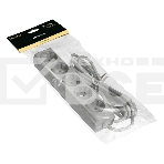 Удлинитель ExeGate ECE-5-3G (EX285823RUS), серый, 3 м, евровилка с заземлением, 5 евророзеток с заземлением, 2200 Вт, фото2