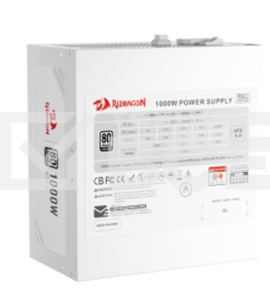 Блок питания для ПК Redragon RGPS-1000W 1000Вт,модульный,80+Plat,белый
