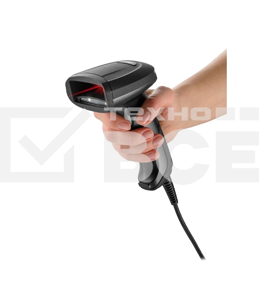 Сканер штрих-кода ручной Атол SB3100 (63173) 2D Imager, проводной черный, RJ-50 (USB), RS-232, USB HID, VCOM