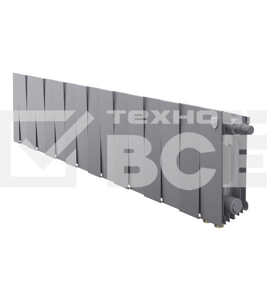 Радиатор биметаллический Royal Thermo PianoForte 200 Серебристый VR80- 16 секц.