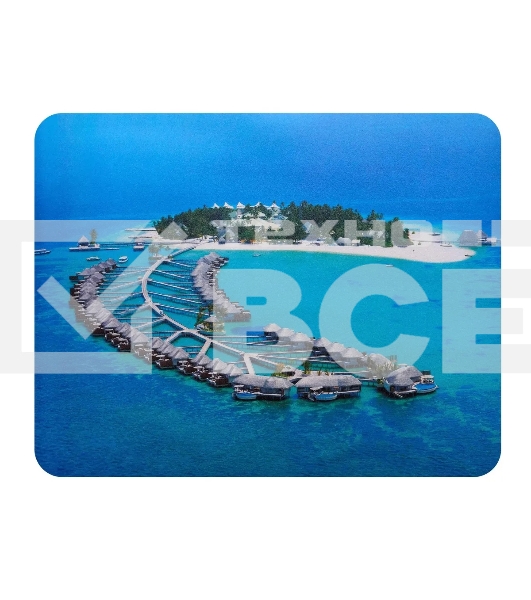 Коврик для мыши Buro BU-M10020 рисунок/тропический отель