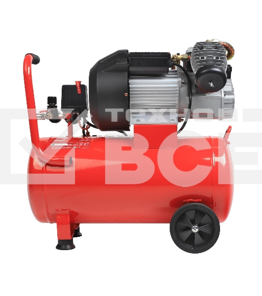 Компрессор Победа поршневой масляный КМ 50-400, 400 л/мин, 8 бар, 2200 Вт, 50 л, быстросъемный 1/4