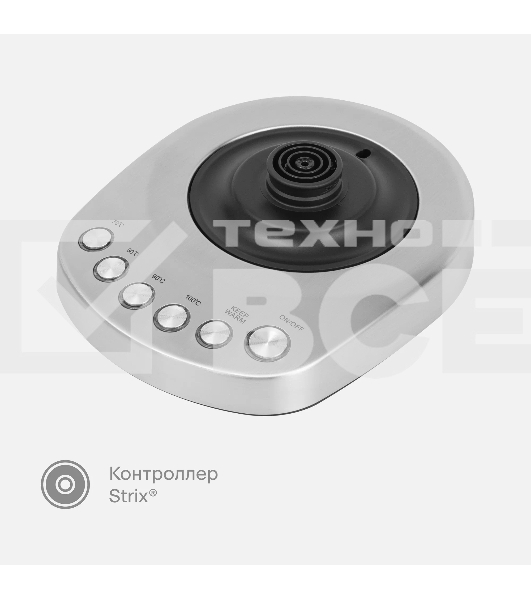 Чайник электрический Tuvio TUK217H1, режим поддержания тепла, 1.7 л, серебристый