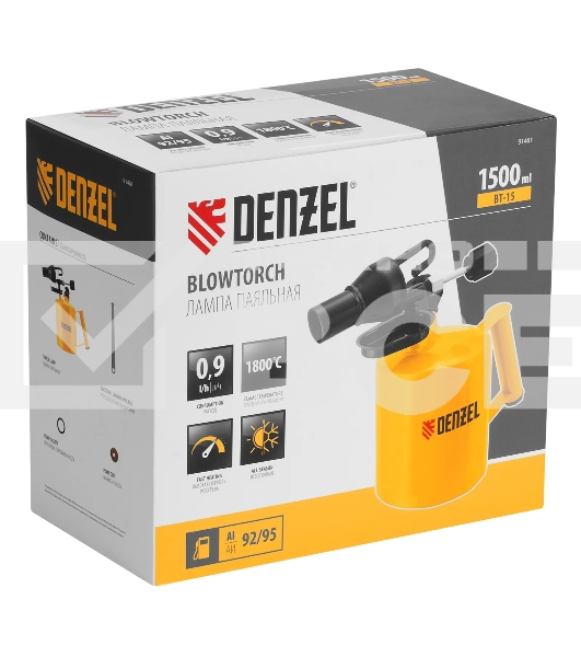 Лампа паяльная Denzel ВТ-15, 1,5 л