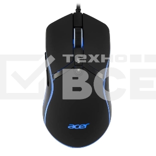 Мышь проводная Acer OMW144 черный, 3200 dpi, USB, кнопки - 7