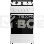 Плита газовая Darina 1B1 GM 441 008 W белый/черный, конфорок 4 шт, духовка 50 л, 50 см x 85 см x 51 см, фото 1