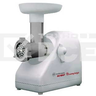 Мясорубка электрическая Белвар Помощница КЭМ-П2У 304-04 белый, 1500 Вт, 0.4 кг/мин, реверс, насадки - 6