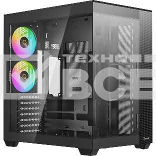 Корпус Ocypus Delta C74 ARGB Black, Midi-Tower, чёрный, 2 x 120 мм