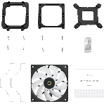 Кулер для процессора Ocypus Delta A40 SE BK Dual Fan ARGB, 2x120mm ARGB FAN, Top ARGB Panel, 4 HEAT PIPES, 4-PIN PWM, 800-1800 RPM, 31DBA, HYDRO BEARING, LGA115X/1200/1700/18XX, AM4/AM5, фото4