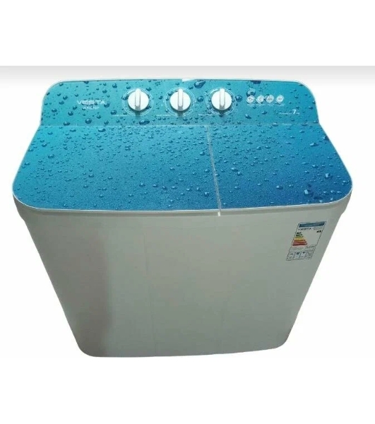 Стиральная машина VESTA WMG 70P 7кг Abstract 01 белый, загрузка вертикальная 7 кг, 1300 об/мин