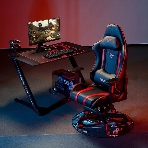 Стол игровой Eureka TN-Z43-BK-V2 столешница ЛДСП черный каркас черный, фото2