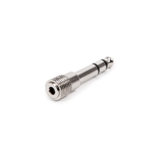 Переходник аудио FORCE CFA-0501/4' TRS Jack (F) на 1/4' TRS Jack (M) стерео, материал контактных частей медь, покрытие никель, матовый серебристый