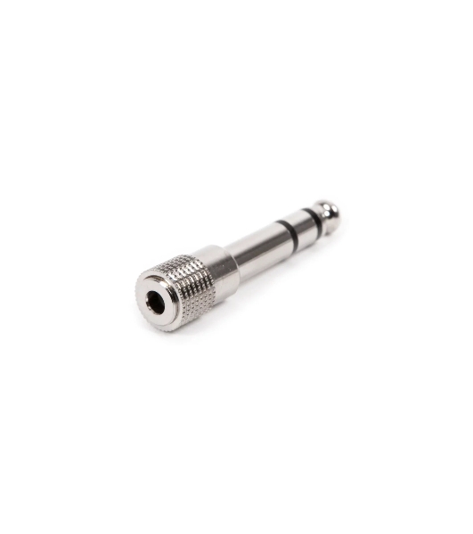 Переходник аудио FORCE CFA-0501/4' TRS Jack (F) на 1/4' TRS Jack (M) стерео, материал контактных частей медь, покрытие никель, матовый серебристый