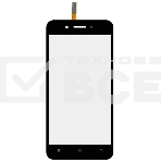 Сенсорное стекло (тачскрин) для Vivo Y53 (Y53i), черное, фото 1