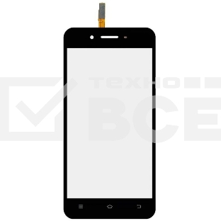 Сенсорное стекло (тачскрин) для Vivo Y53 (Y53i), черное