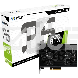 Видеокарта Palit RTX3050 DUAL 8G V1 (NE63050018P1-1070D V1) RTL