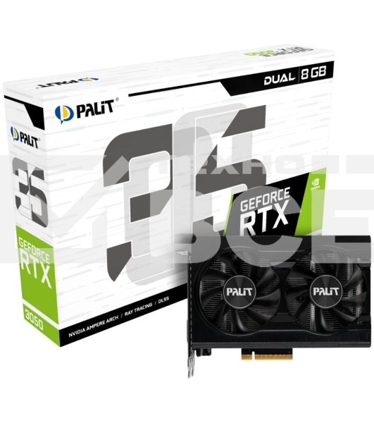 Видеокарта Palit RTX3050 DUAL 8G V1 (NE63050018P1-1070D V1) RTL