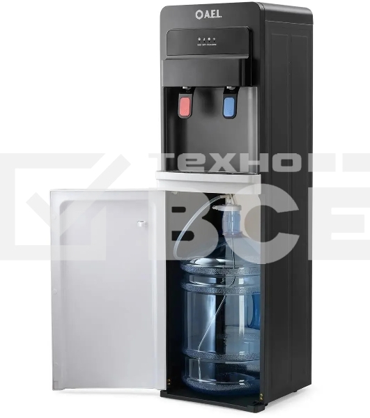 Кулер AEL LD-AEL-805a напольный электронный черный/белый