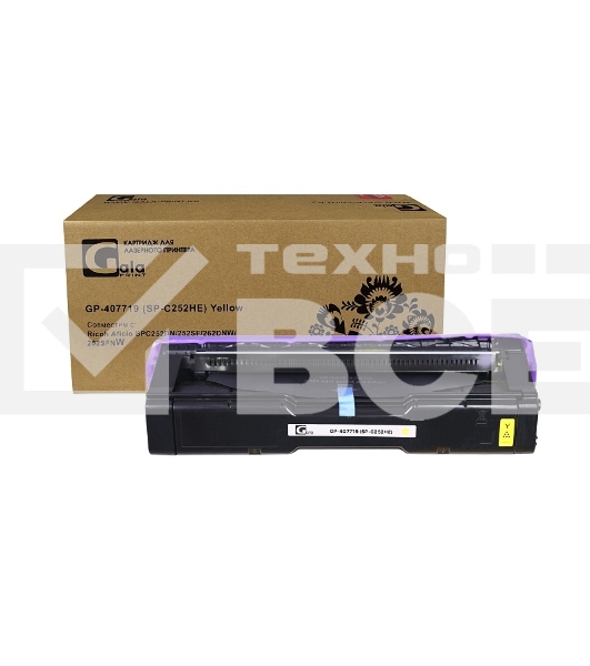 Принт-картридж GalaPrint GP-407719 (SP-C252HE) желтый (6000 стр) для Ricoh Aficio SPC252DN/252SF/262DNW/262SFNW