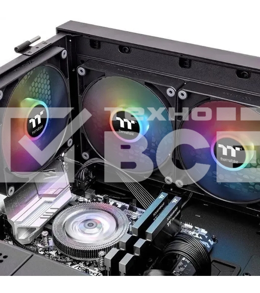Вентилятор для корпуса Thermaltake CT120 Sync ARGB 120х120x25 черный 4-pin 25.8дБ (упак.:2шт) (CL-F149-PL12SW-A) Ret