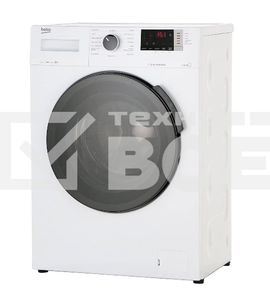 Стиральная машина Beko WSPE 6H612W белый, загрузка фронтальная 6,5 кг, 1200 об/мин., класс: А++