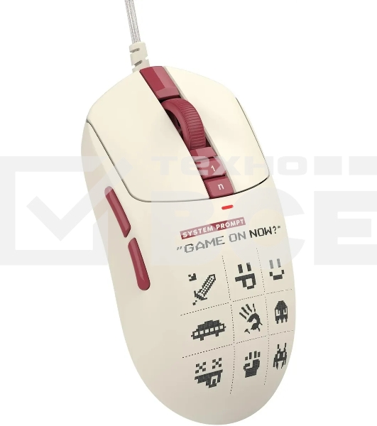 Мышь проводная A4Tech Bloody W72 Ultra Pixels Red рисунок/бежевый/красный, 20000 dpi, USB, кнопки - 7