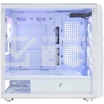 Компьютерный корпус 1STPLAYER FD5-M ARGB White / mATX / 4x120mm ARGB fans / FD5-M-WH-4F2-W(AP), фото3