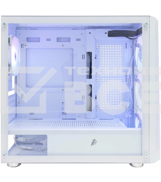 Компьютерный корпус 1STPLAYER FD5-M ARGB White / mATX / 4x120mm ARGB fans / FD5-M-WH-4F2-W(AP)