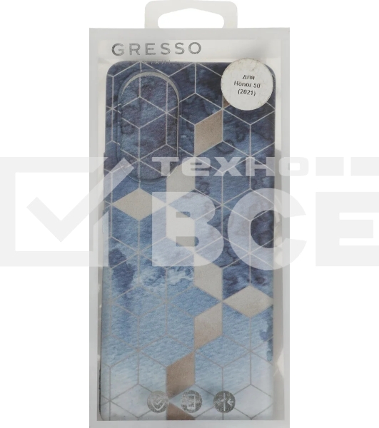 Чехол (клип-кейс) Gresso для Honor 50 Meridian синий (GR17AAAE8869)