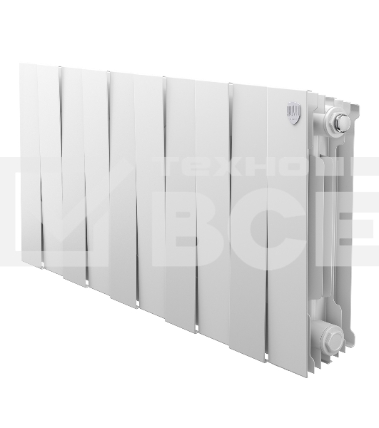 Радиатор биметаллический Royal Thermo PianoForte 300 белый - 10 секц.