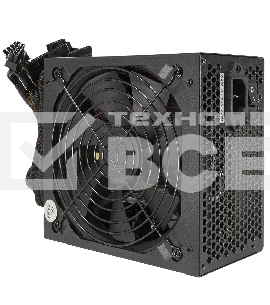 Блок питания CROWN CM-PS450W PRO OEM, 450Вт, 80 PLUS Silver, 120мм, черный