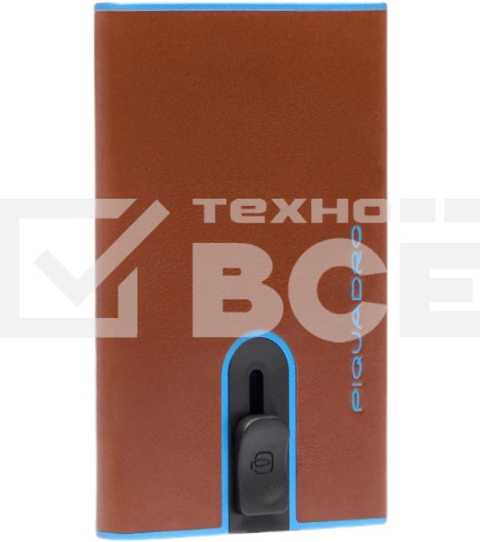 Чехол для кредитных карт Piquadro Blue Square PP4825B2BLR/M каштановый натур.кожа