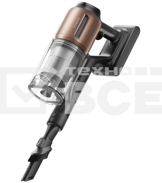 Пылесос вертикальный Dreame Z20 AquaCycle черный/бронзовый, питание от аккумулятора, 250 Вт, уборка влажная/сухая, пылесборник 0.6 л