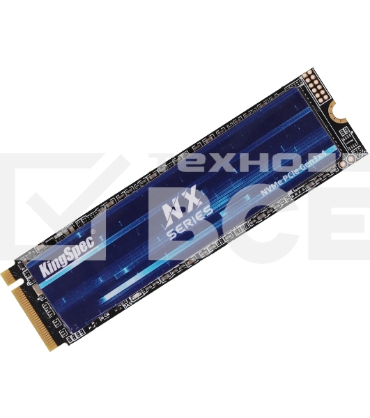 Накопитель SSD M.2 KingSpec NX-1TB, PCIe 3.0 x4, NVMe, R/W 3400/3100