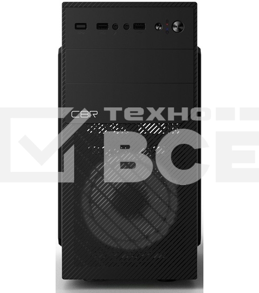 Компьютерный корпус mATX Minitower RD850, c БП PSU-ATX450-12EC, 2*USB 2.0, HD Audio+Mic, Black CBR PCC-MATX-RD850-450W