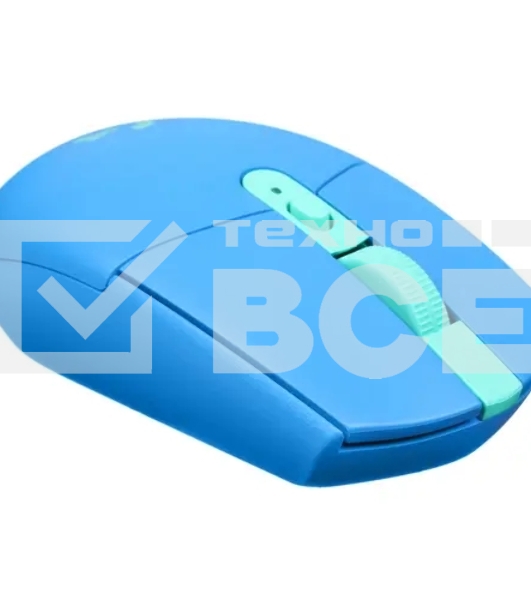 Мышь беспроводная Logitech G304 Lightspeed синий, 12000 dpi, радиоканал, USB, кнопки - 6
